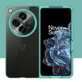 thumbnail image 1 of Allytech Plating Clear Case for OnePlus Open/Oppo Find N3, Luxury Slim Transparent Shockproof Anti-Scratch Hard PC Full Body Protective Shell for Women Men for OnePlus Open 7.82 Inch 2023, Green, 1 of 5