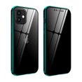 thumbnail image 1 of Allytech Privacy Magnetic Case for iPhone 12 6.1"/ iPhone 12 Pro, Anti Peeping Double Side Tempered Glass [Magnet Absorption Metal Bumper Frame] Full Protective Cover for Apple iPhone 12 6.1", Green, 1 of 10