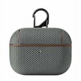 thumbnail image 1 of Allytech Protective Case for AirPods Pro 2019 Released, Slim Nylon Material Full-Body Shock-Absorbing Portable Keychain [Front LED Visible] Supports Wireless Charging Case for AirPods Pro - Gray, 1 of 6