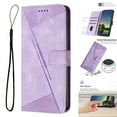 thumbnail image 1 of Allytech Retro Wallet Case for iPhone 16 Pro Max, Synthetic Leather Inner TPU Flip Folio Stand Hand Wrist Cards Holder Shockproof Wallet Cover for Apple iPhone 16 Pro Max - Purple, 1 of 10