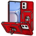 thumbnail image 1 of Allytech Rotatable Kickstand Case for Motorola Moto G Stylus (2022) - Military Grade Drop Protection - Slide Camera Cover - Heat Dissipation - Anti-Scratch Case Support Magnetic Car Mount, Red, 1 of 8