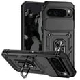 thumbnail image 1 of Allytech Rotatable Kickstand Holder Case for Google Pixel 9 Pro XL - Military Grade Drop Protection - Slide Camera Cover - Heat Dissipation - Anti-Scratch Stand Case Support Magnetic Car Mount, Black, 1 of 9