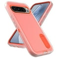 thumbnail image 1 of Allytech Rugged Case Compatible with Google Pixel Pixel 9 Pro/ 9 with Hidden Kickstand, [Military Grade Drop Protection] Soft TPU Hard PC Bumper Non-Slip Shockproof Full Protective Case, Orange+Clear, 1 of 8