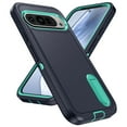 thumbnail image 1 of Allytech Rugged Case Compatible with Google Pixel Pixel 9 Pro/ 9 with Hidden Kickstand, [Military Grade Drop Protection] Soft TPU Hard PC Bumper Non-Slip Shockproof Full Protective Case, Blue+Mint, 1 of 8