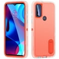 thumbnail image 1 of Allytech Rugged Case Compatible with Motorola Moto G 5G (2024) with Hidden Kickstand, [Military Grade Drop Protection] Soft TPU Hard PC Bumper Non-Slip Shockproof Full Protective Case, Orange+Clear, 1 of 8