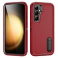 thumbnail image 1 of Allytech Rugged Case Compatible with Samsung Galaxy S23 FE with Hidden Kickstand, [Military Grade Drop Protection] Soft TPU Hard PC Bumper Non-Slip Shockproof Full Protective Case, Red+Black, 1 of 8