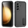 thumbnail image 1 of Allytech Rugged Case Compatible with Samsung Galaxy S23 FE with Hidden Kickstand, [Military Grade Drop Protection] Soft TPU Hard PC Bumper Non-Slip Shockproof Full Protective Case, Black, 1 of 8