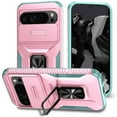 thumbnail image 1 of Allytech Rugged Case for Google Pixel 7 Pro, [Slide Camera Cover] [360° Rotating Kickstand] [Military Protection] [Magnetic Car Mount] Non-Slip Anti-Scratch Shockproof Heavy Duty Case - Rosegold, 1 of 8