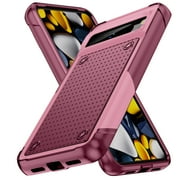 Allytech Rugged Case for Google Pixel 8 Pro, Military Grade Shockproof Protective Bumper Anti-Scratch Dual Layers Phone Case Cover for Google Pixel 8 Pro - Rose