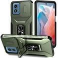 thumbnail image 1 of Allytech Rugged Case for Moto G Power 5G 2024, [Slide Camera Cover] [360° Rotating Kickstand] [Military Protection] [Magnetic Car Mount] Non-Slip Anti-Scratch Shockproof Heavy Duty Case - Green, 1 of 8