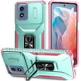thumbnail image 1 of Allytech Rugged Case for Motorola G Stylus 5G (2024), [Slide Camera Cover] [360° Rotating Kickstand] [Military Protection] [Magnetic Car Mount] Non-Slip Anti-Scratch Shockproof Heavy Duty Case - Mint, 1 of 9