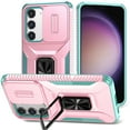 thumbnail image 1 of Allytech Rugged Case for Samsung Galaxy A35, [Slide Camera Cover] [360° Rotating Kickstand] [Military Protection] [Magnetic Car Mount] Non-Slip Anti-Scratch Shockproof Heavy Duty Case - Rosegold, 1 of 8