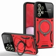 thumbnail image 1 of Allytech Rugged Case for Samsung Galaxy S22 Ultra, Mangetic Case Compatible Magsafe Wireles Charging Support Ring Holder Stand Shockproof Back Cover Case for Galaxy S22 Ultra - Red, 1 of 8