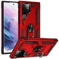thumbnail image 1 of Allytech Rugged Case for Samsung Galaxy S23 Ultra, Military Grade Protection Shockproof Cover with Metal Rotatable Ring Stand, Magnetic Car Mount Holder Case for Samsung Galaxy S23 Ultra - Red, 1 of 6