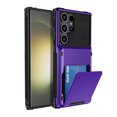 thumbnail image 1 of Allytech Rugged Case for Samsung Galaxy S24 Ultra, Flip Credit Card Holder Non-Slip Shockproof Cover, Hybrid Heavy Duty Protection Wallet Phone Case Compatible with Samsung Galaxy S24 Ultra - Purple, 1 of 9