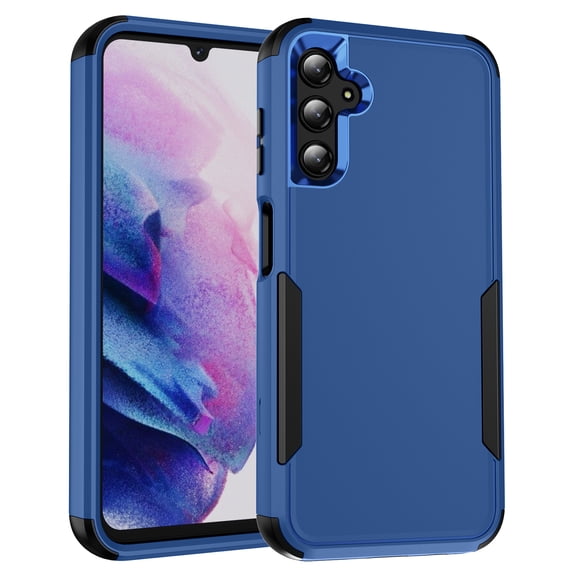 Allytech Rugged Case for Samsung Galaxy S25, Military Grade Shockproof Bumper Hybrid PC Back Cover Anti-Scratch Lightweight Phone Case for Galaxy S25 - Navy+Black