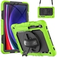 thumbnail image 1 of Allytech Rugged Case for Samsung Galaxy Tab S9 2023 11 Inch/Tab S9 FE 5G Case 10.9 inch X710/X716B/X510/X516B, With Build in Screen Protector 360 Rotating Stand Shockproof Shoulder Strap, 1 of 11