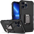 thumbnail image 1 of Allytech Rugged Case for iPhone 15 Pro Max, [Support Magnetic Car Mount], Military Grade Drop Protection Hybrid Shockproof Non-Slip Cover Case for iPhone 15 Pro Max - Black, 1 of 8