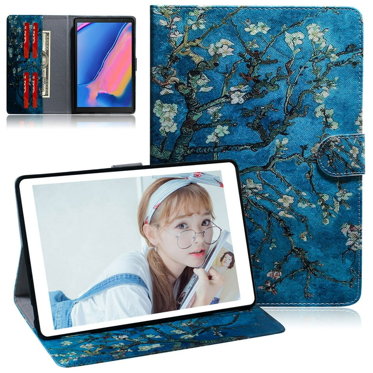 Allytech SM-P200 Case for Galaxy Tab A 8.0 with S Pen P200 P205 ONLY, PU  Leather Slim Fit Folio Stand Cards Holder Protective Shockproof Wallet Case 
