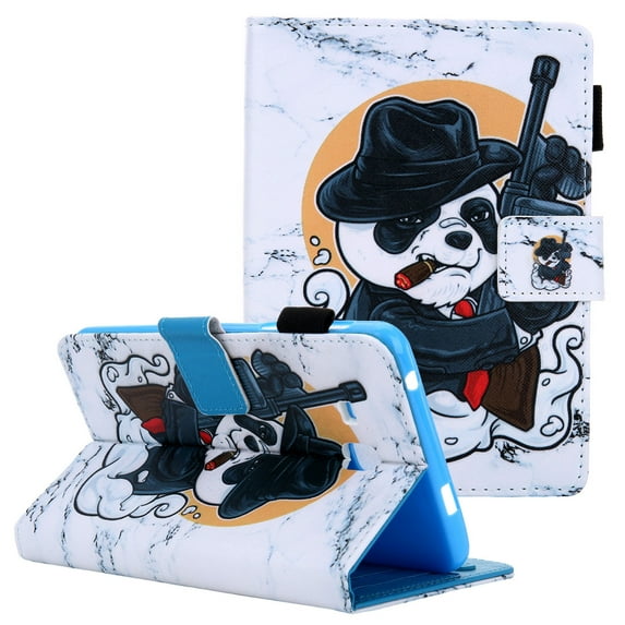 Allytech SM-T280 / T285 Case, Galaxy Tab A 7.0 Case, Slim Lightweight Shockproof Kickstand Pencil Holder Full Protective Case Cover for Girls Women Shell for Samsung Galaxy Tab A 7.0, Panda