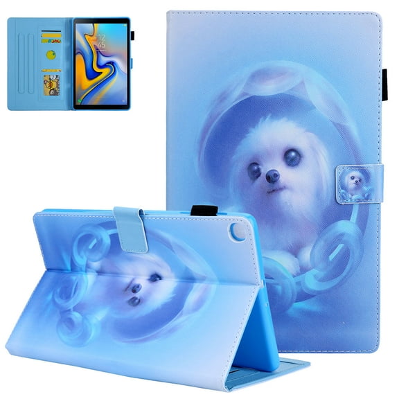 Allytech for SM-T500 SM-T507 Case, Galaxy Tab A7 10.4 Case 2020, Slim PU Leather Soft TPU Protective Stand Cover for Samsung Galaxy Tab A7 10.4" 2020 Model SM-T500/T505/T507, Blue Dog