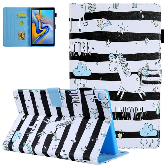 Allytech for SM-T500 SM-T507 Case, Galaxy Tab A7 10.4 Case 2020, Slim PU Leather Soft TPU Protective Stand Cover for Samsung Galaxy Tab A7 10.4" 2020 Model SM-T500/T505/T507, Unicorn