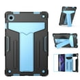thumbnail image 1 of Allytech SM-X200/X205/SM-X207 Case for Galaxy Tab A8 2022, PC + TPU Protective Typing & Viewing Angle Folio Stand Kidsproof Case for Samsung Galaxy Tab A8 10.5 inch 2022 Released, Black+Blue, 1 of 5