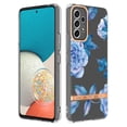 thumbnail image 1 of Allytech Samsung A53 5G Phone Case, Galaxy A53 5G Case, Clear Transparent Soft TPU Rubber Anti-scratch Military Grade Protective Shockproof Case Shell - Blue Flower, 1 of 5