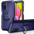 thumbnail image 1 of Allytech Samsung Galaxy A03s Case with Ring Stand, Military Grade Shockproof TPU Hard PC Back Cover Kickstand Support Magnetic Car Mount Case Cover for Samsung Galaxy A03S, Blue, 1 of 1
