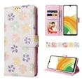 thumbnail image 1 of Allytech Samsung Galaxy A05 Wallet Case, Stylish Flowers Pattern PU Leather Cover with Wrist Strap & Card Slots, Kickstand Magnetic Closure Shockproof Case for Women Girls, Small Flowers, 1 of 6