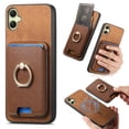 thumbnail image 1 of Allytech Samsung Galaxy A05 Case, Detachable Magnetic Wallet Case with Card Holder & Ring Stand, Support Car Mount, Premium PU Leather Shockproof Durable Protective Slim Case Cover - Brown, 1 of 10