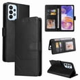 thumbnail image 1 of Allytech Samsung Galaxy A23 5G Case Synthetic Leather Case, Book Folding Flip Case with Kickstand Credit Card Slot Magnetic Closure Protective Cover for Galaxy A23 5G - Black, 1 of 7