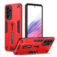 thumbnail image 1 of Allytech for Samsung Galaxy A52 5G/4G Phone Case, Drop Protection Non-Slip Fall-Proof Anti-Fingerprint Flexible Finger Ring Buckle Kickstand Rugged Heavy Duty Phone Cover for Samsung A52, Red, 1 of 7