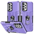 thumbnail image 1 of Allytech for Samsung Galaxy A52 5G Phone Case, Ring Holder Kickstand Anti-Fingerprint Non-slip Anti-Drop Heavy Duty Corner Protection Defender Rugged Case Cover for Samsung A52 5G Phone 6.5", Purple, 1 of 10