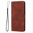 thumbnail image 1 of Allytech For Samsung Galaxy A53 5G Wallet Case, Magnetic PU Leather ID Cash Credit Card Slots Heart Pattern Clover Kickstand with Wrist Strap For Samsung A53 5G, Brown, 1 of 7