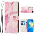 thumbnail image 1 of Allytech for Samsung Galaxy A53 5G Wallet Case with Wrist Strap,Women Girls,Marble Pattern PU Leather ID Credit Card Slots Pocket Kickstand Magnetic Flip Case Phone Cover,Rosegold, 1 of 10