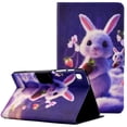 thumbnail image 1 of Allytech for Samsung Galaxy A7 Case 10.4" 2022/2020, Premium PU Leather Folio Stand Shell with Card Slots Holder Auto Sleep Wake Protective Wallet Case for SM-T500/T503/T505/T507, Strawberry Rabbit, 1 of 6