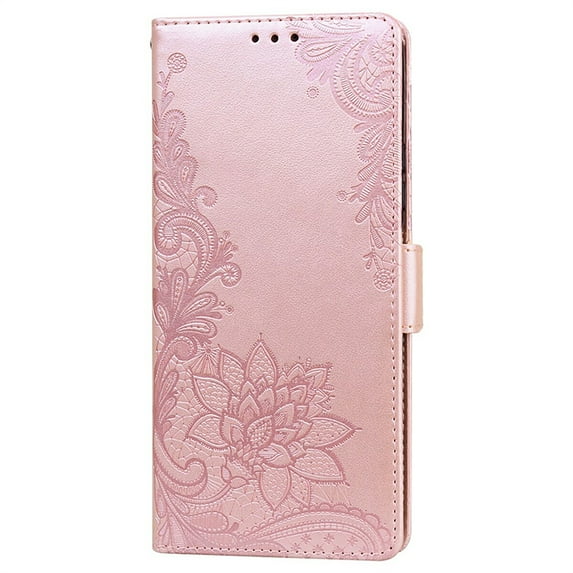 Allytech Samsung Galaxy A72 Case, PU Leather Magnetic Card Slots Shockproof Flip Magnetic Cover for Samsung Galaxy A72 6.7 inch,Rosegold