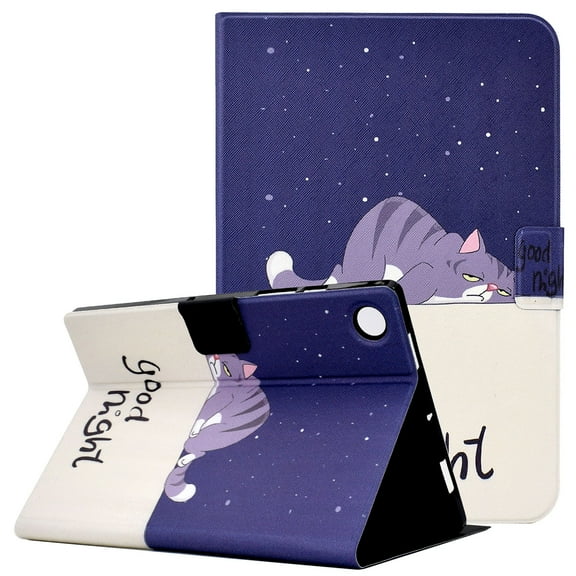 Allytech for Samsung Galaxy A8 Case 10.5" 2022, Premium PU Leather Folio Stand Shell with Card Slots Holder Auto Sleep Wake Protective Wallet Case for Galaxy SM-X200/X205/X207, Blue Butterfly