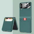 thumbnail image 1 of Allytech for Samsung Galaxy Flip 4 2022 Case with Wallet Card Holder Pocket PU Leather Protective Phone Case Compatible with Samsung Galaxy Z Flip 4, Green, 1 of 8