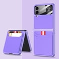 thumbnail image 1 of Allytech for Samsung Galaxy Flip 4 2022 Case with Wallet Card Holder Pocket PU Leather Protective Phone Case Compatible with Samsung Galaxy Z Flip 4, Purple, 1 of 8