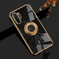 thumbnail image 1 of Allytech for Samsung Galaxy Note 10 Plus 6.8 inch Phone Case,Luxury Plating 3D Astronaut Magnetic Car Holder Portable Finger Ring Kickstand Silicone Protective Cover,Black, 1 of 9