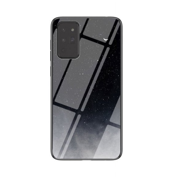 Allytech Samsung Galaxy Note 20 Case, Tempered Glass Back Cover Wireless Charging Support Anti-scratch Bumper Shockproof Case Cover for Samsung Galaxy Note 20, Black