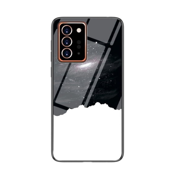 Allytech Samsung Galaxy Note 20 Ultra Case, Tempered Glass Back Cover Wireless Charging Support Anti-scratch Bumper Shockproof Case Cover for Samsung Galaxy Note 20 Ultra, Black Galaxy