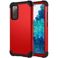 thumbnail image 1 of Allytech Samsung Galaxy S20 FE Case, Heavy Duty Protection Hybrid Hard PC Soft Silicone Rugged Bumper Anti Slip Full-Body Shockproof Protective Back Cover Case for Samsung Galaxy S20 FE, Red, 1 of 1