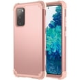 thumbnail image 1 of Allytech Samsung Galaxy S20 FE Case, Heavy Duty Protection Hybrid Hard PC Soft Silicone Rugged Bumper Anti Slip Full-Body Shockproof Protective Back Cover Case for Samsung Galaxy S20 FE, Rosegold, 1 of 1