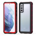 thumbnail image 1 of Allytech Samsung Galaxy S21 Case Waterproof, IP68 Waterproof Built in Screen Protector 360 Full Body Protective Shockproof Underwater Clear Case for Samsung Galaxy S21 6.2 inch, Red, 1 of 8