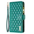 thumbnail image 1 of Allytech for Samsung Galaxy S21 FE Case, Premium PU Leather Anti-Scratch Zipper Wallet Purse Card Slots Magnetic Closure Fashion Luxury Phone Case for Samsung S21 FE 5G 6.4 Inches (2022), Green, 1 of 7