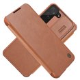 thumbnail image 1 of Allytech for Samsung Galaxy S22 Case with Slide Camera Cover and Card Holder, PU Leather Case with Flip Cover and Camera Protection, Durable Shockproof Cover for Galaxy S22 6.1" 2022, Brown, 1 of 13