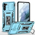 thumbnail image 1 of Allytech for Samsung Galaxy S22 Plus Guard Grids Pattern Case,360° Rotating Magnetic Kickstand Slip Hybrid Shockproof Bumper Slide Camera Protection Cover.For Samsung Galaxy S22 Plus,Lightblue, 1 of 7